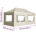 vidaXL Profesionálny skladací stan+steny, hliník 6x3 m, krémový