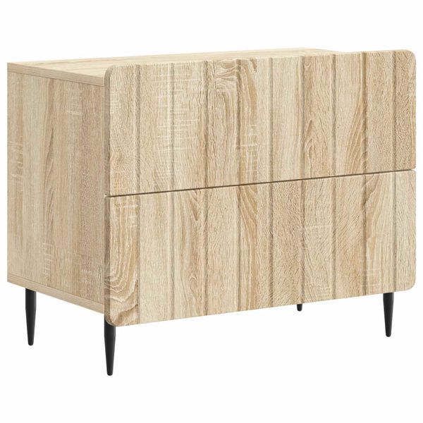 vidaXL Nočný stolík Dub sonoma 62 x 34,5 x 49,5 cm Kompozitné drevo