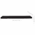 vidaXL Skladacia leňoška na podlahu čierna umelá koža