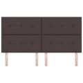 vidaXL Výškovo nastaviteľný čelový panel Tmavohnedá 180 cm látka