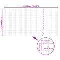 vidaXL Euro plot, oceľ 25x1,2 m, sivý