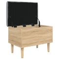 vidaXL Úložná lavička dub sonoma 62x42x46 cm kompozitné drevo