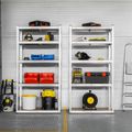 Kovový úložný regál Atos RB-1256 180x90x40 strieborný