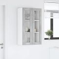 vidaXL Závesná skrinka Betónová šedá 60 x 31 x 100 cm Kompozitné drevo