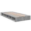 vidaXL Posteľný rám sivý dub sonoma 90x200 cm borovicový masív