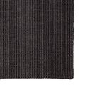 vidaXL Koberec prírodný sisal 66x350 cm čierny