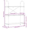 vidaXL Regál na knihy 3 úrovní 80 x 30 x 109 cm Kompozitné drevo