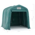 vidaXL Garážový stan zelený 1,6x2,4 m PVC