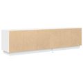 vidaXL TV skrinka s LED svetlami biela 193,5x41x50 cm