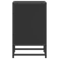 vidaXL Nočné stolíky 2 ks čierne 40x31x50 cm kompozitné drevo+kov