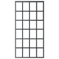 vidaXL Posuvné dvere s kovaním ESG sklo a hliník 102x205 cm