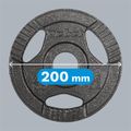 Sada liatinových závaží 4x2,5kg, 51mm, REBEL ACTIVE RBA-2143-02.5