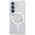 Puzdro Karl Lagerfeld IML KC Script MagSafe pre Samsung Galaxy S26 Plus priehľadné
