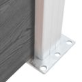 vidaXL Plotový panel WPC 180x146 cm sivý