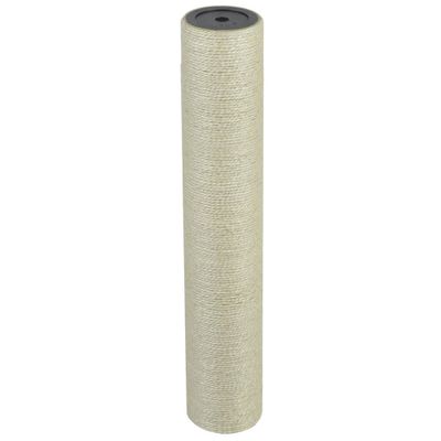 vidaXL Stĺpik na škrabanie pre mačky, 8x45 cm, 10 mm, béžový