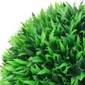 vidaXL Umelé buxusové gule s LED svetlami, 2 ks, zelená, 47 cm