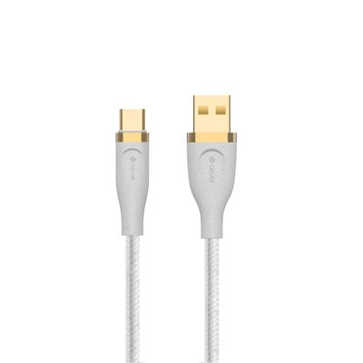 Kábel Devia Star EC311 USB - USB-C 1,5 m 2,4A biely
