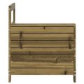 vidaXL Záhradná pohovka s opierkou ruky 69x62x70,5 cm impreg. borovica