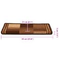vidaXL Nášľapy na schody samolepiace 5 ks 65x21x4 cm hnedé