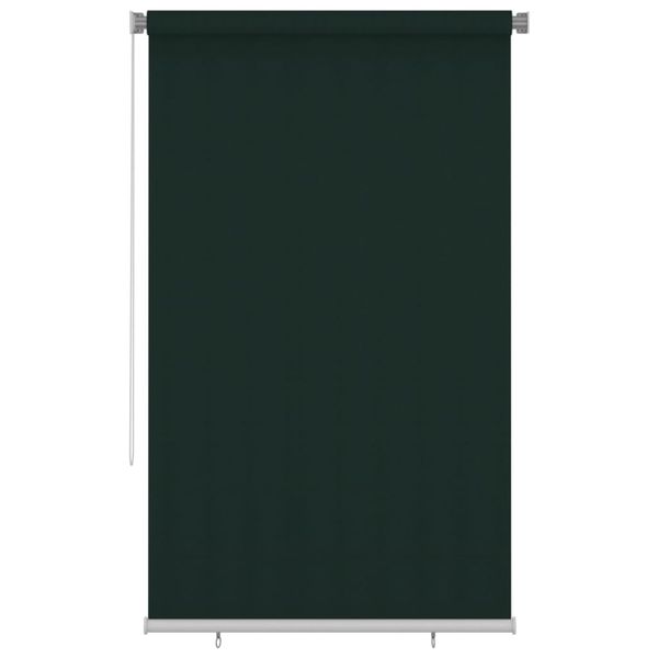 vidaXL Vonkajšia zatemňovacia roleta 140x230 cm tmavozelená HDPE