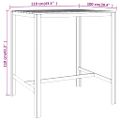 vidaXL Barový stôl 110x100x110 cm impregnované borovicové drevo