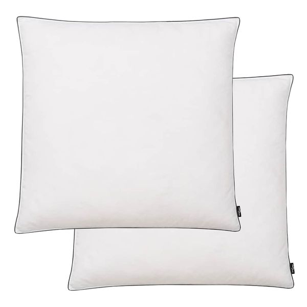 vidaXL Vankúše, 2 ks, náplň z páperia/peria, ťažké, 80 x 80 cm, biele