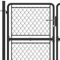 vidaXL Záhradná brána z ocele 350x125 cm antracitová