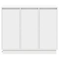 vidaXL LED komoda Biela 90 x 32 x 75 cm Kompozitné drevo