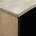 vidaXL Servírovacia skriňa Biela 80 x 33 x 75 cm mangový masív