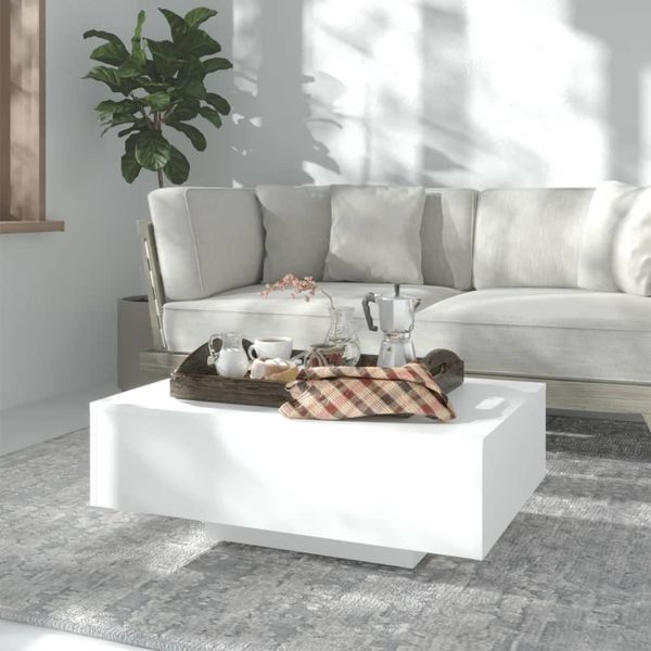 vidaXL Konferenčný stolík, biely 85x55x31 cm, kompozitné drevo