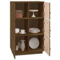 vidaXL Vysoká skrinka medovohnedá 67x40x108,5 cm masívna borovica