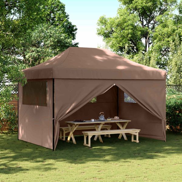 vidaXL Párty stan Hnedá 279 x 410 x 315 cm Oxfordská látka