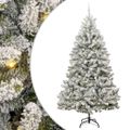 vidaXL Umelý Sklápací Vianočný Stromček 300 LED Zelená a biela 270 cm