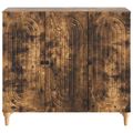 vidaXL Servírovacia skriňa Dymový dub 89 x 34,5 x 80 cm