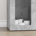 vidaXL Servírovacia skriňa ELST Betónová šedá 59 x 35 x 100,5 cm