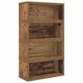 vidaXL Roh na skladovanie CD 4 ks Dubové drevo 40 x 17 x 17 cm