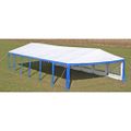 Krytie pre party stan horné a bočné panely 12x6 m modro-biely
