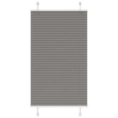 vidaXL plisovaná roleta antracit 75x150 cm Šírka látky 74,4 cm