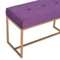 vidaXL Lavička 80 cm fialová zamatová