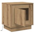 vidaXL Nočný stolík 2 ks Remeselný dub 44 x 34,5 x 45 cm