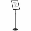 vidaXL Stánky na výstavy Čierna 25 x 25 x 125 cm Hliník