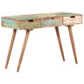 vidaXL Toaletný stolík so zrkadlom 112x45x76 cm, recyklovaný masív