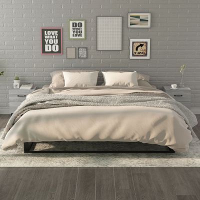 vidaXL Nočné stolíky 2 ks sivý dub sonoma 40x35x47,5 cm