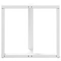 vidaXL Nohy k jedálenskému stolu v tvare T, 2 ks, biele, 70x35x(72-73) cm, oceľové