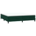 vidaXL Box Spring Posteľ bez matraca Tmavo zelená 200x210 cm Zamat