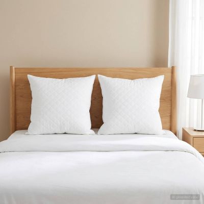 vidaXL Vankúš FULDA 2 ks 40 x 40 cm 100% husacie perie a dolu Biela