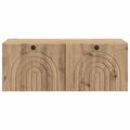 vidaXL Nástenná TV skrinka 78,5 x 41 x 30 cm Dub artisan