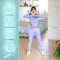 Súprava zelenej masážnej hula hoop obruče HMS HHM14 a bedrového pásu HMS BR163 Plus size