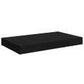 vidaXL Plávajúce nástenné police 2 ks, čierne 40x23,5x3,8 cm, MDF