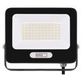 LED reflektor GLARO 50W, čierny, IP65, 5000 lm, neutrálna biela